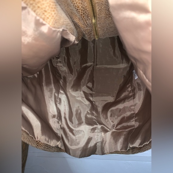 Jm collection snakeskin faux leather lightweight jacket size 6 - Picture 8 of 11